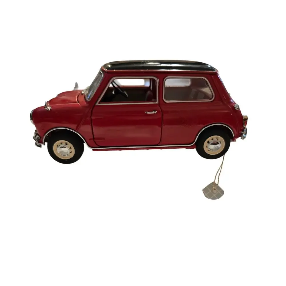 FRANKLIN MINT 1967 MORRIS MINI COOPER CAR MODEL RED 1:24 SCALE DIE CAST - Picture 1 of 7